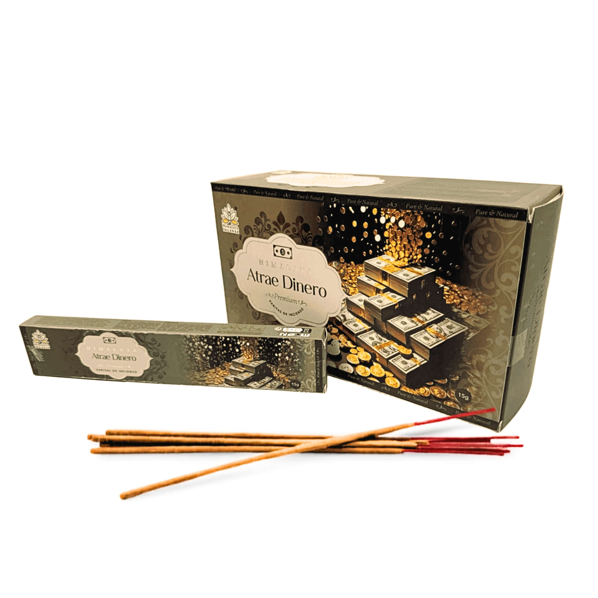 Bastoncini di incenso premium Himalaya Atrea Dinero - 15g